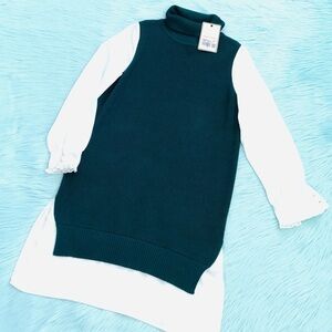 BREAD N BUTTER KNIT TURTLENECK SHIRT DRESS